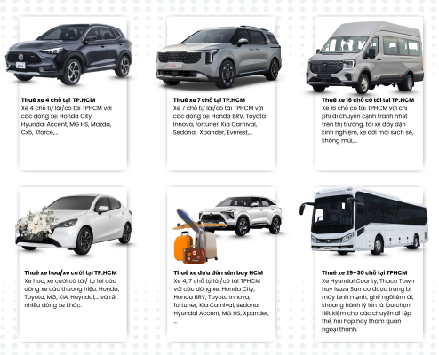 Thuê xe tự lái hcm các dịch vụ thuê xe tự lái thủ đức đông sài gòn cung cấp