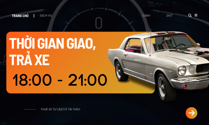Thuê xe tự lái hcm thời gian giao trả xe khi thuê xe tự lái