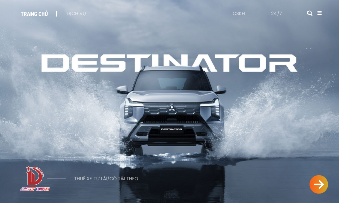 Đường nét thiết kế mạnh mẽ trên Destinator